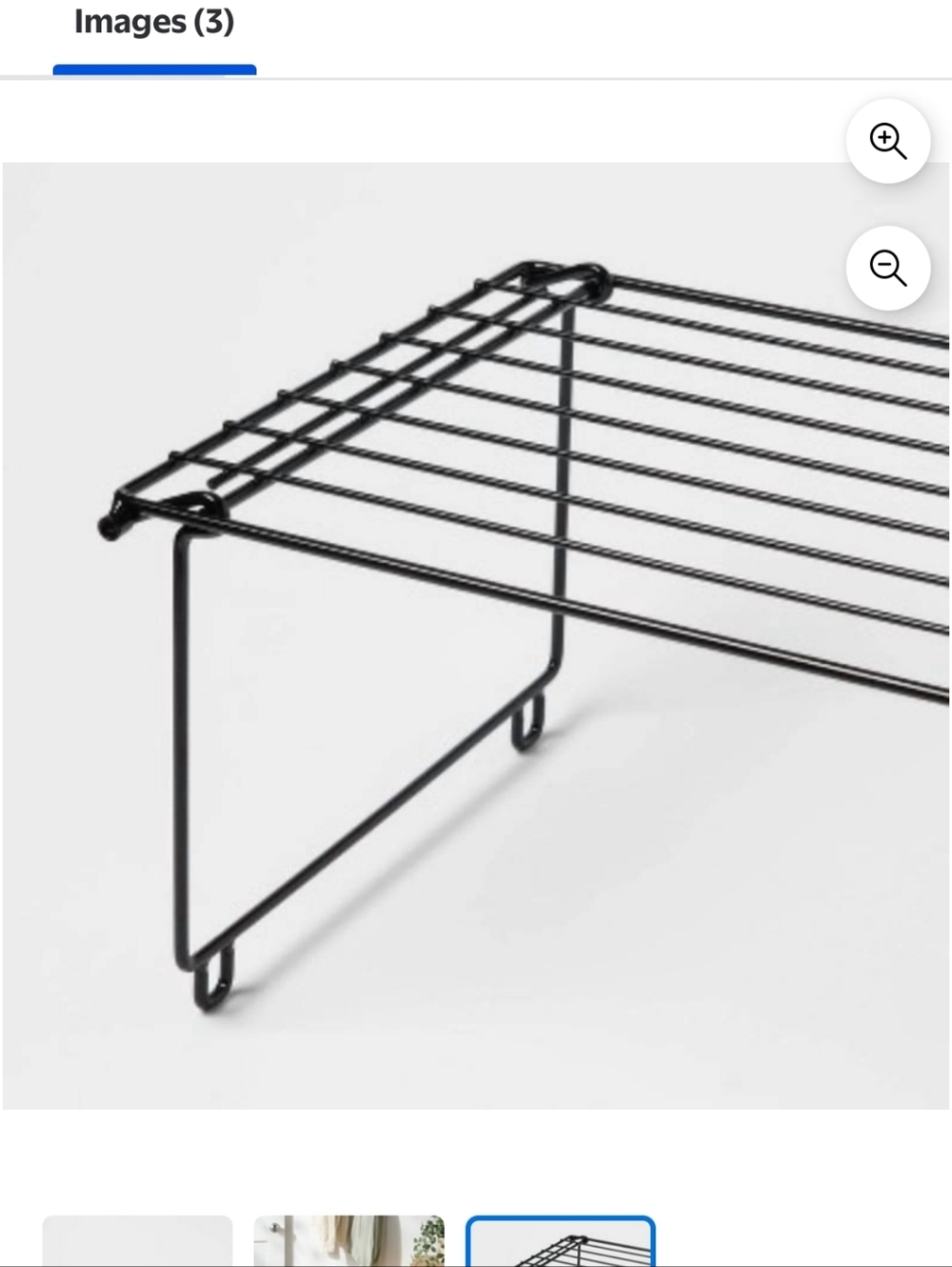 Metal Shoe Rack - Black